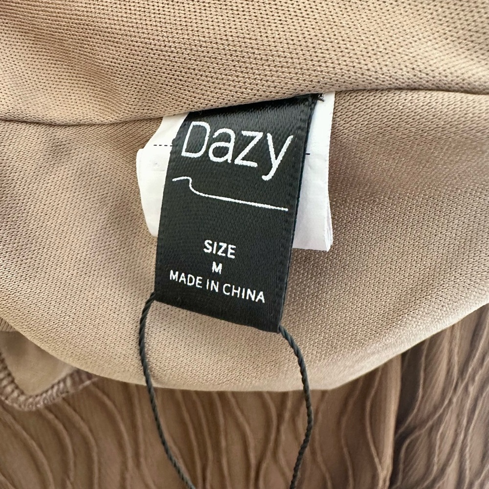 Chic Brown Midi Dress - Picture 3 of 3